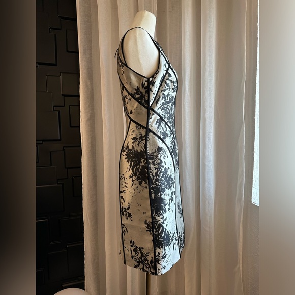 J. Mendel structured dress on Sophia Bush 4 silver/black bamboo - Picture 5 of 11